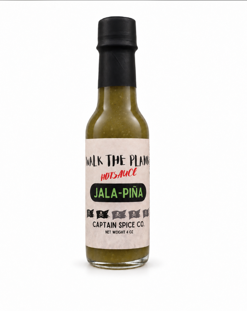 Jala-Piña pineapple jalapeño hot sauce, 4 oz bottle