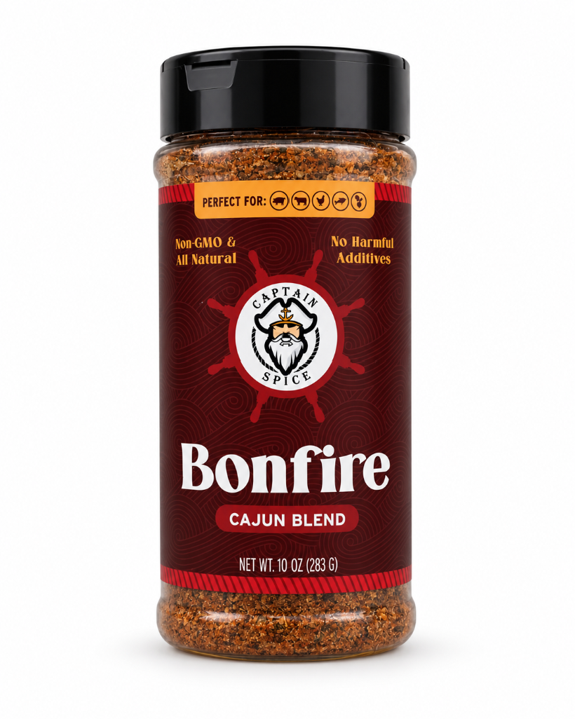 Bonfire Cajun Blend, 10 oz seasoning jar